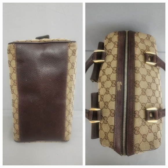 ✨️GUCCI GG Canvas Abbey D-Ring Bowling Bag - Picture 8 of 16